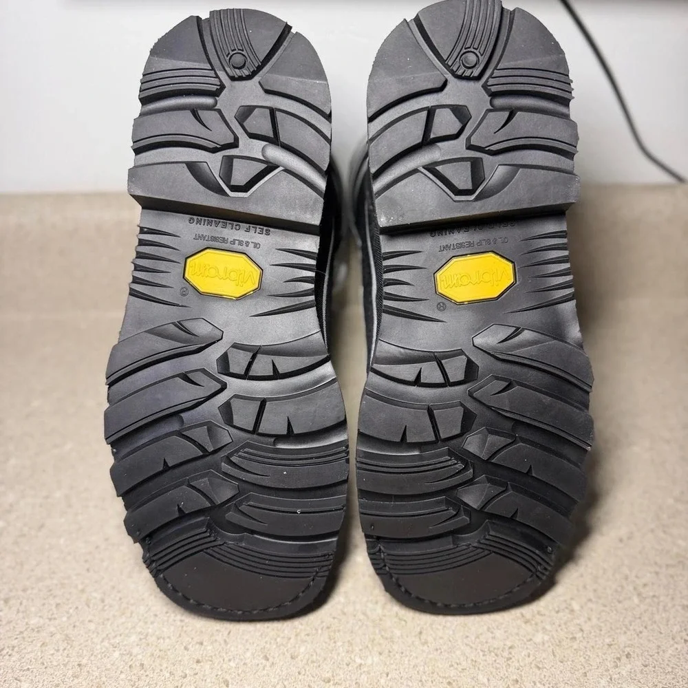 Bari Boot Company Rookie Men 6.5 Silver Black Water Resistant Vibram Work Boots